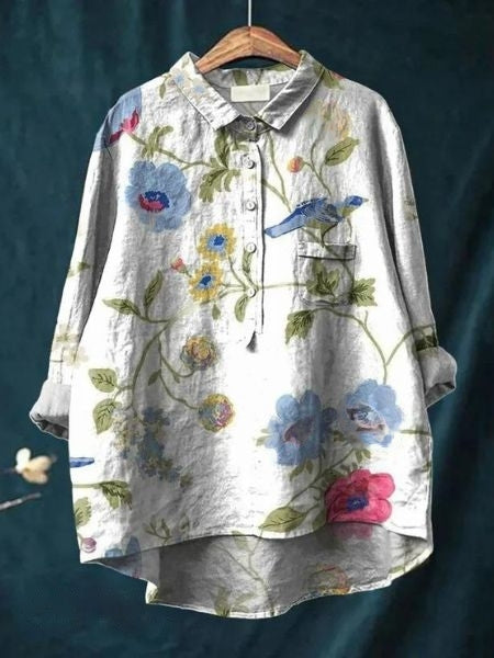 Lorventis | Blouse Florale Élégante et Polyvalente