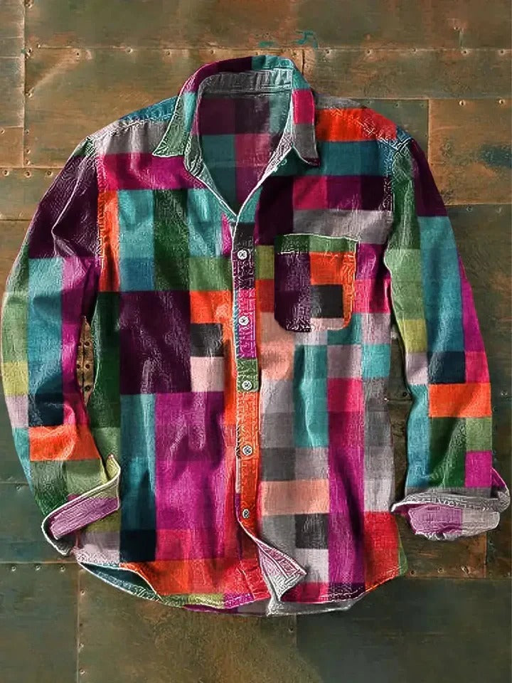 Spencer - Chemise Unisexe à Carreaux Colorés