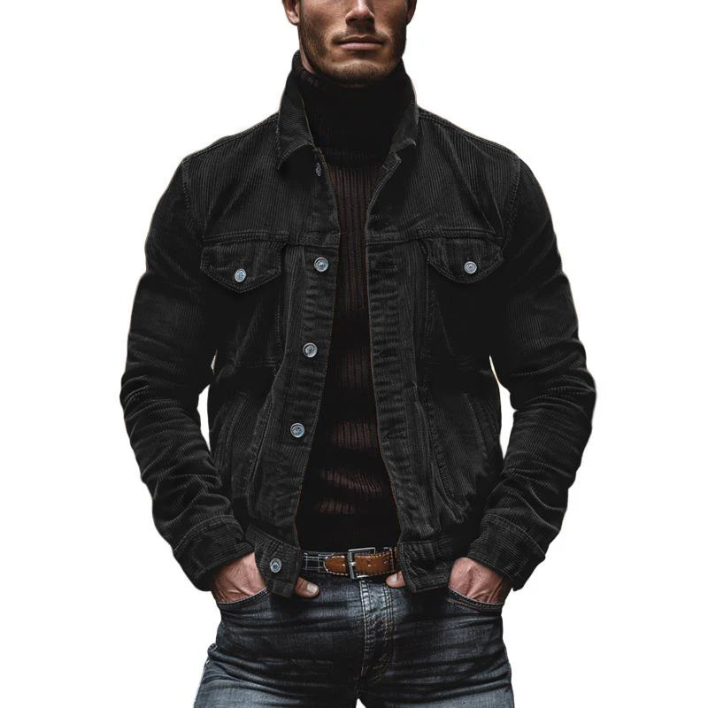 Eddie - Veste Rétro En Velours Côtelé Pour Hommes