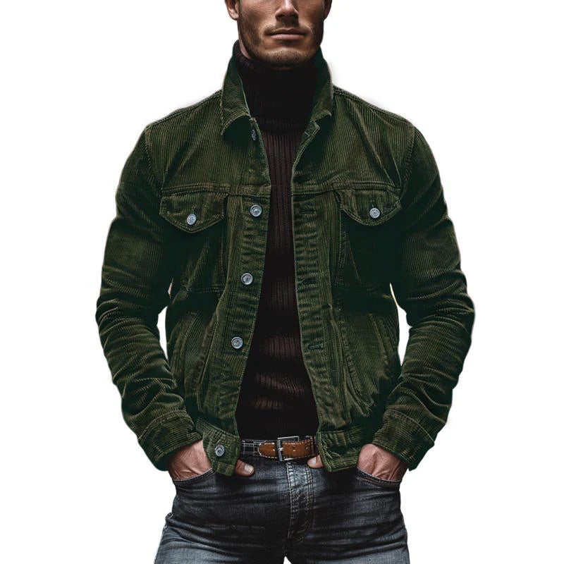 Eddie - Veste Rétro En Velours Côtelé Pour Hommes