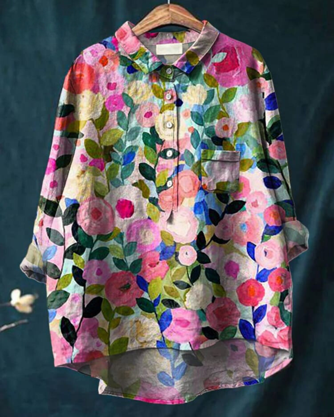 Lorventis | Blouse Florale Élégante et Polyvalente