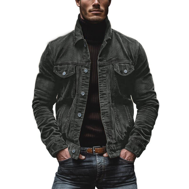 Eddie - Veste Rétro En Velours Côtelé Pour Hommes