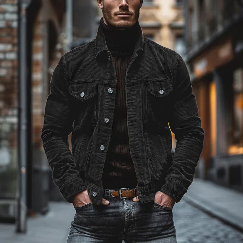 Eddie - Veste Rétro En Velours Côtelé Pour Hommes