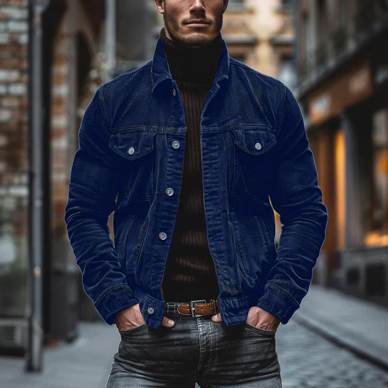 Eddie - Veste Rétro En Velours Côtelé Pour Hommes