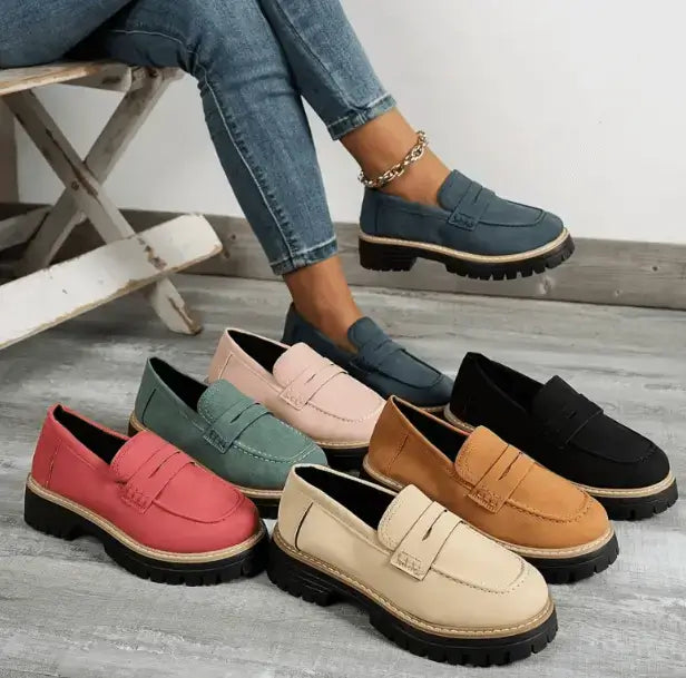 Nadia | Mocassins Intemporels en Daim