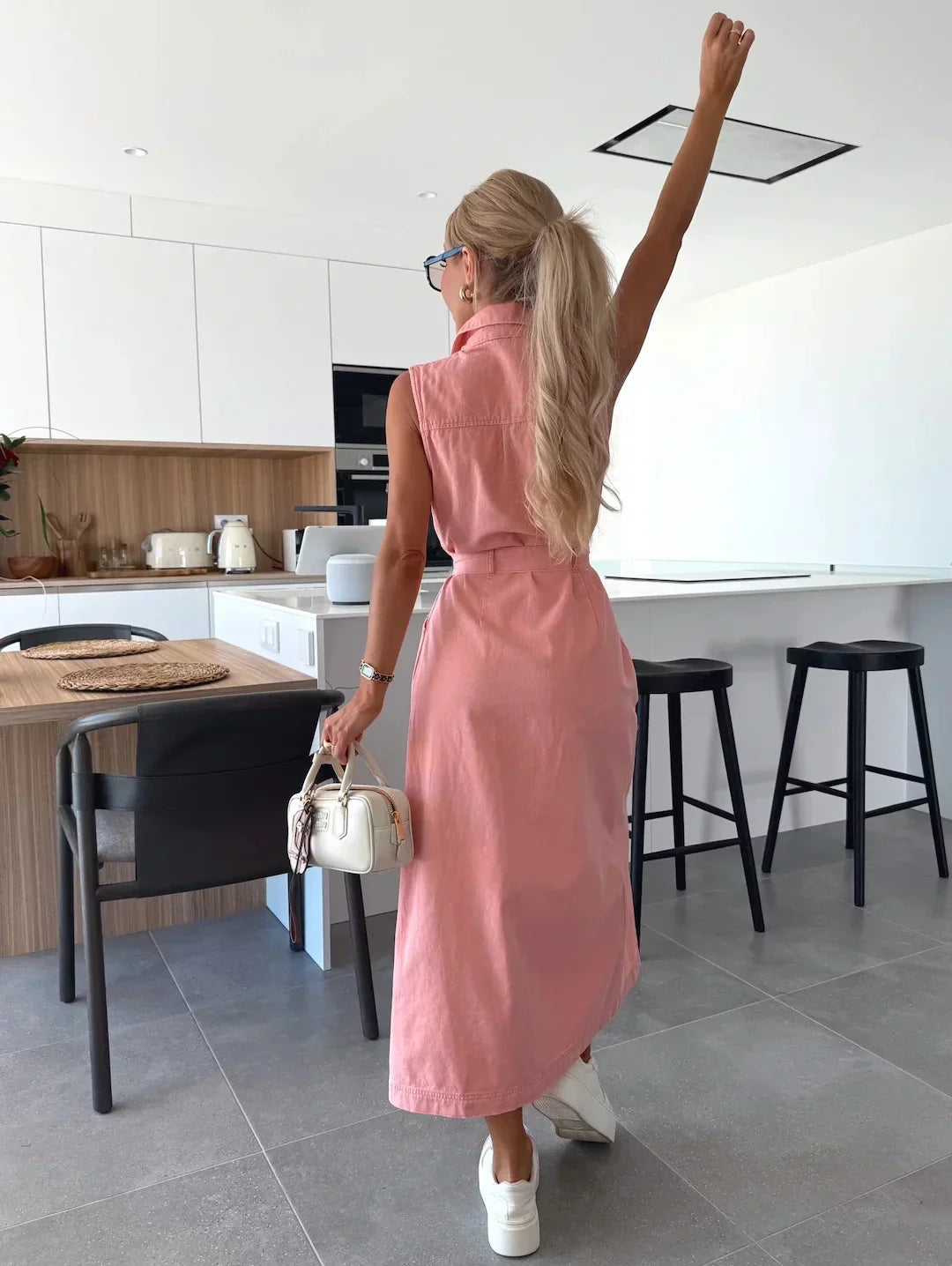 Louisa | Robe Maxi en Denim