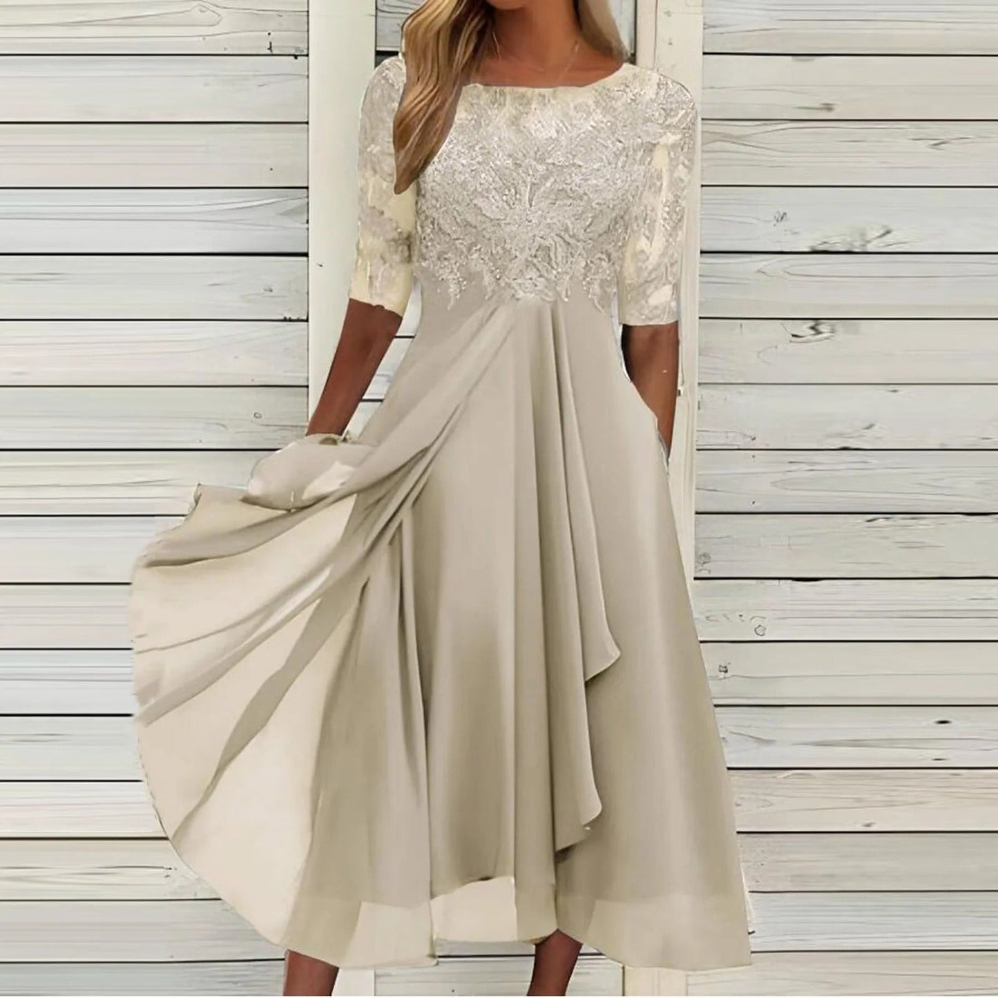 Margherita | Robe Artisanale en Dentelle Élégante