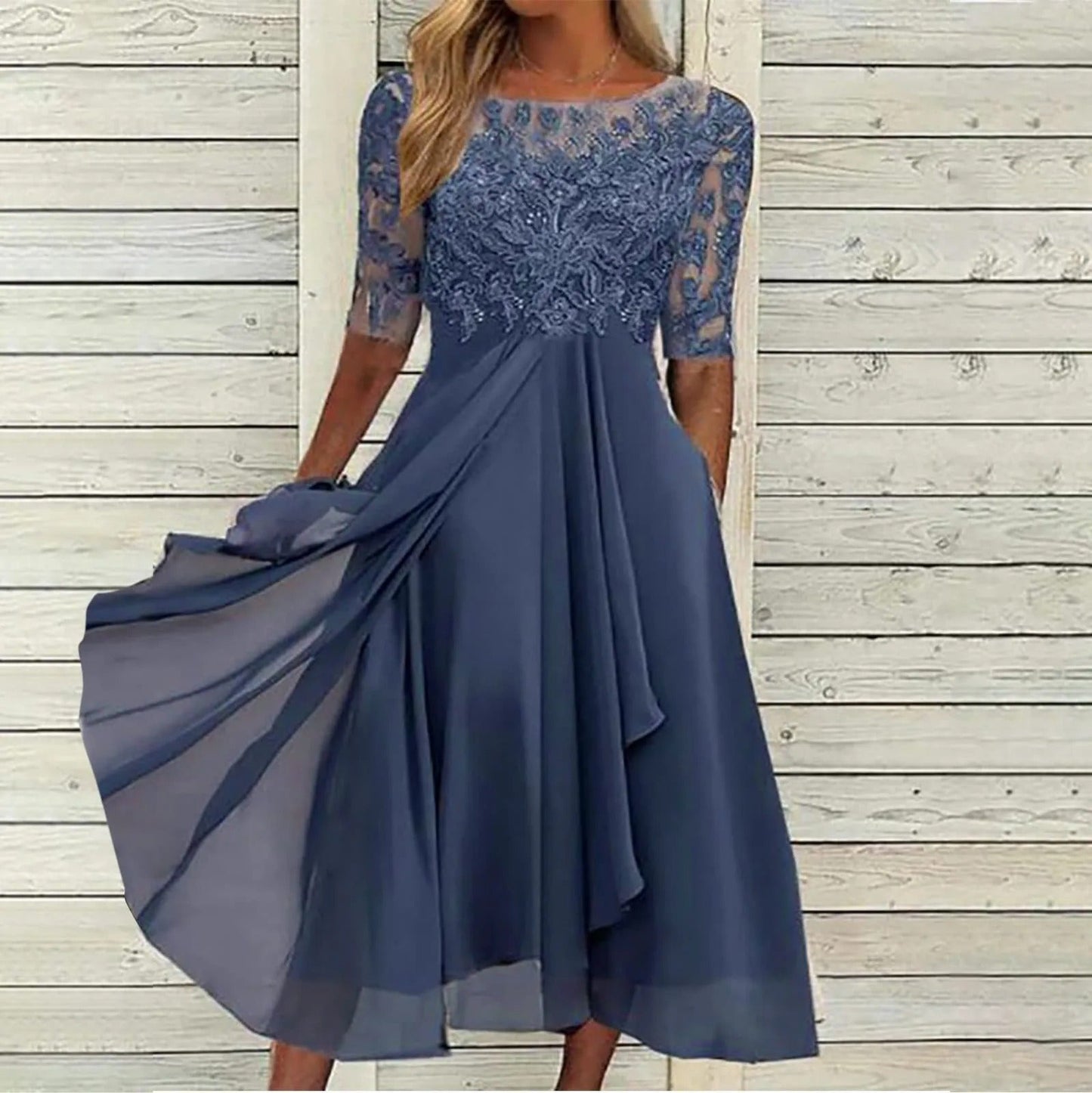 Margherita | Robe Artisanale en Dentelle Élégante