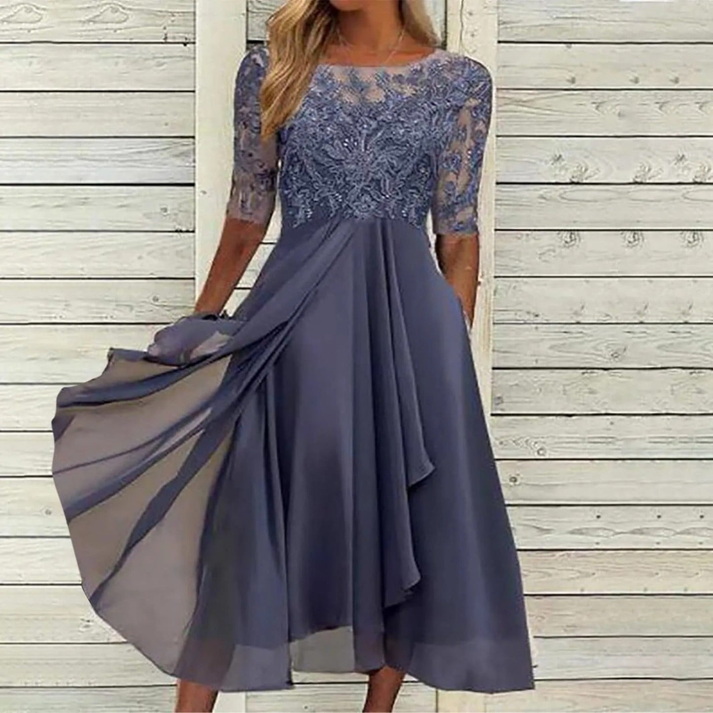 Margherita | Robe Artisanale en Dentelle Élégante