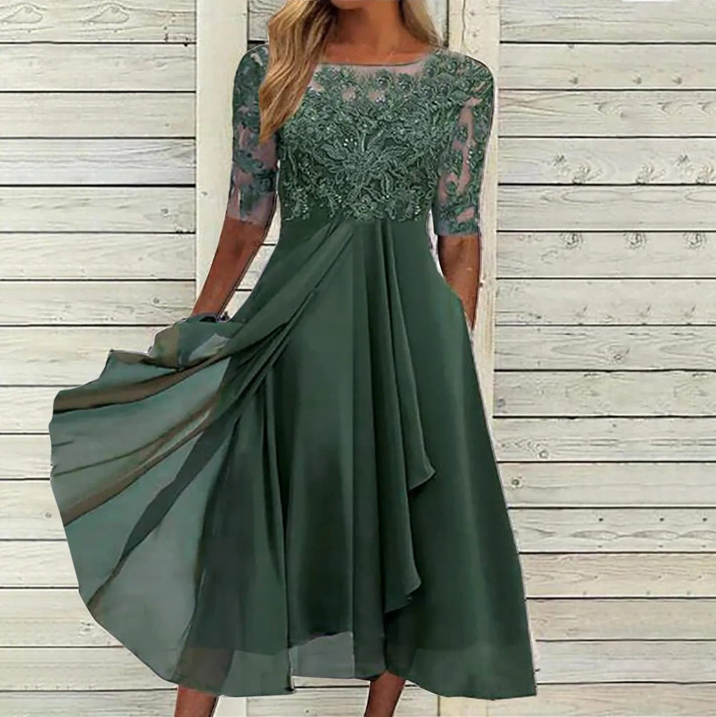 Margherita | Robe Artisanale en Dentelle Élégante