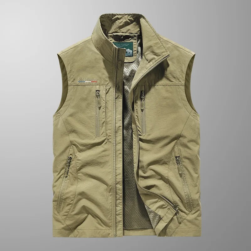 Casper – Gilet Cargo Respirant À Multiples Poches