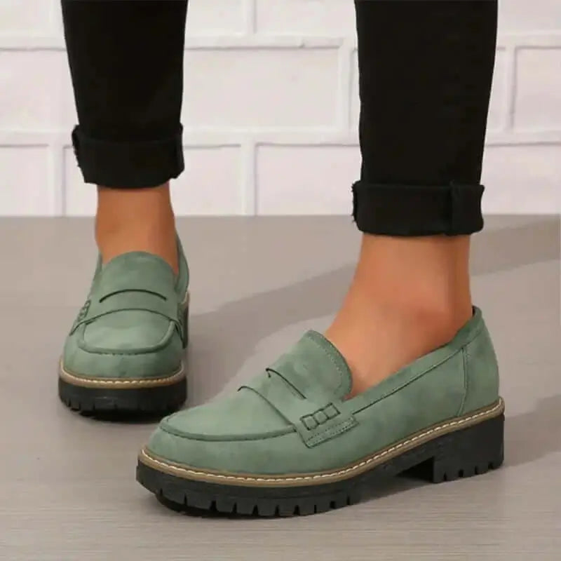 Nadia | Mocassins Intemporels en Daim