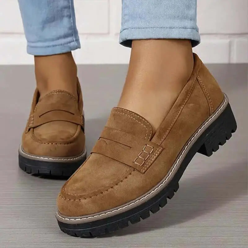 Nadia | Mocassins Intemporels en Daim