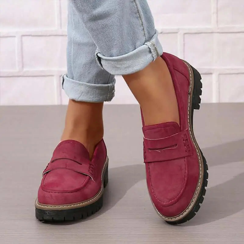 Nadia | Mocassins Intemporels en Daim