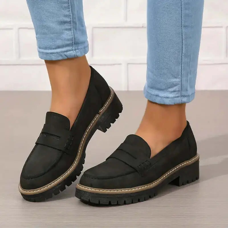 Nadia | Mocassins Intemporels en Daim