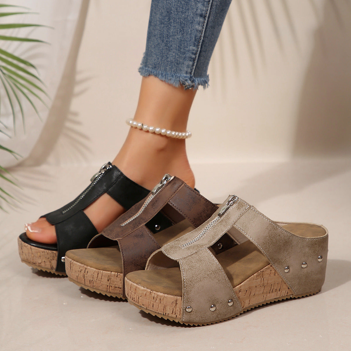 Anelina | Sandales À Semelles Compensées Confortables