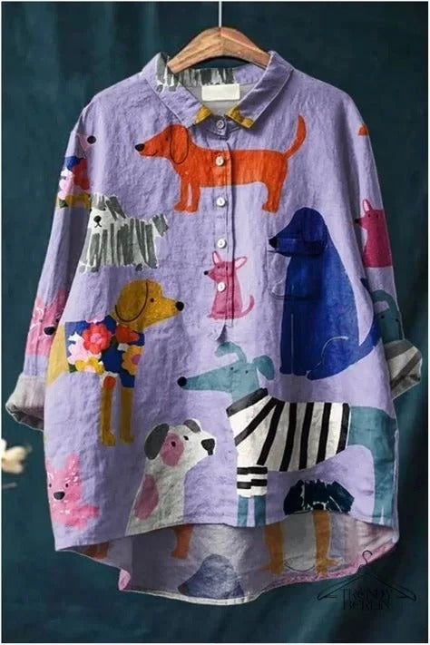 Kathrin - Chemise Imprimée en Lin