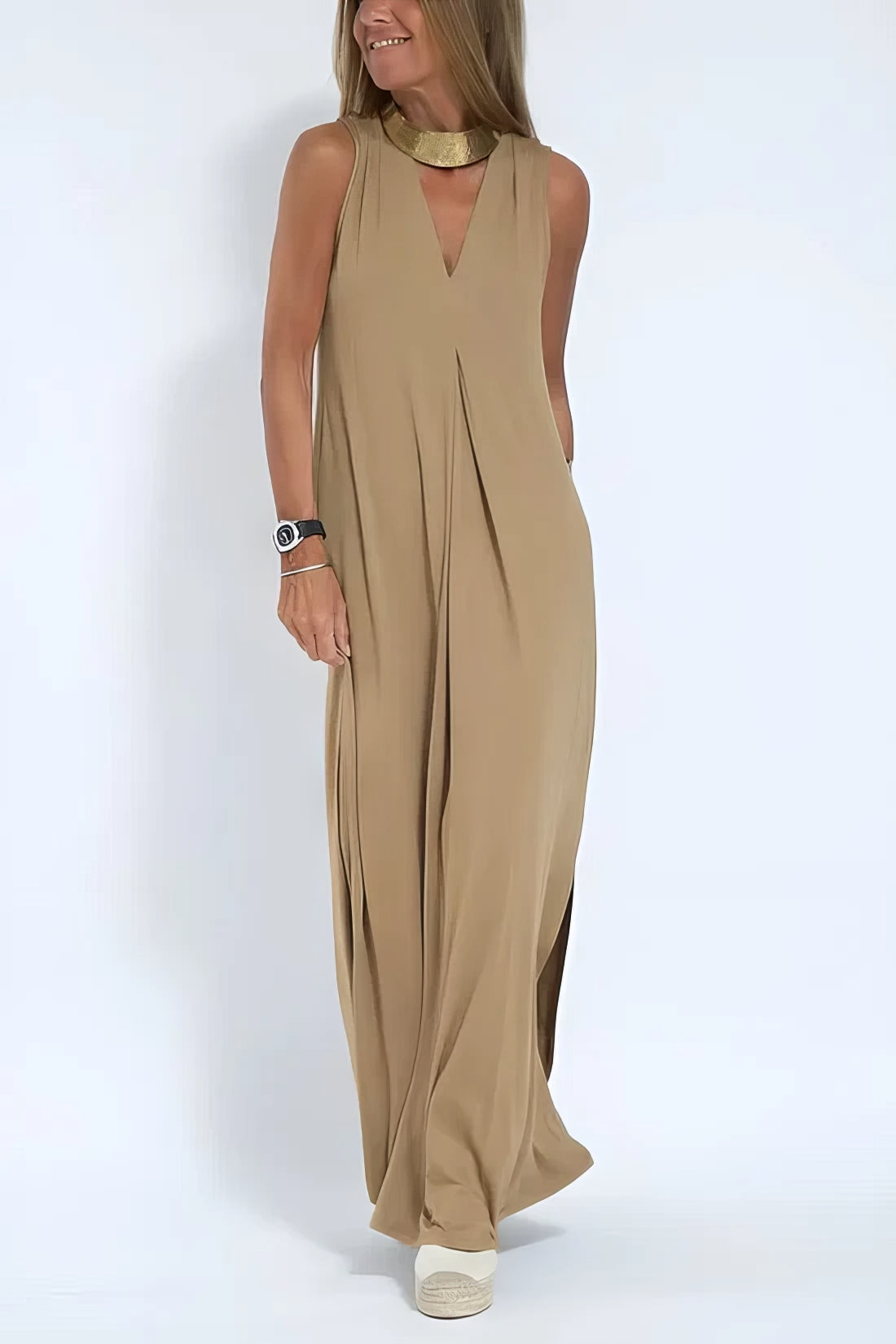 Raquel | Robe longue élégante + Cardigan Assorti
