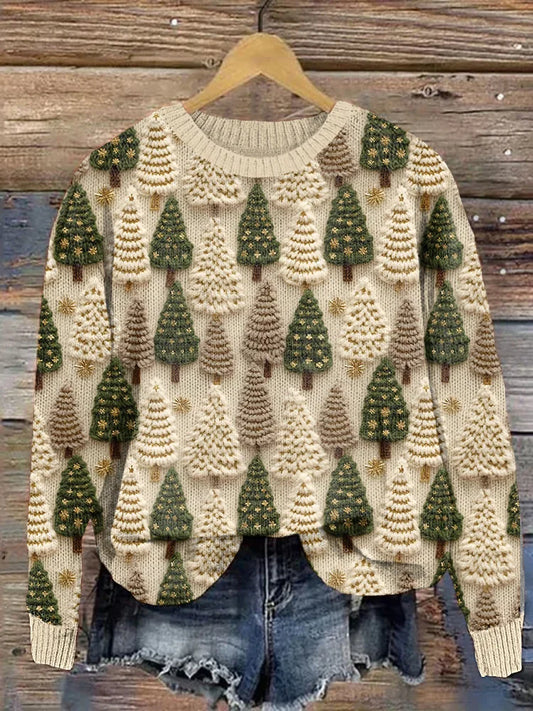 Sora | Pull chaud et douillet avec arbres de Noël