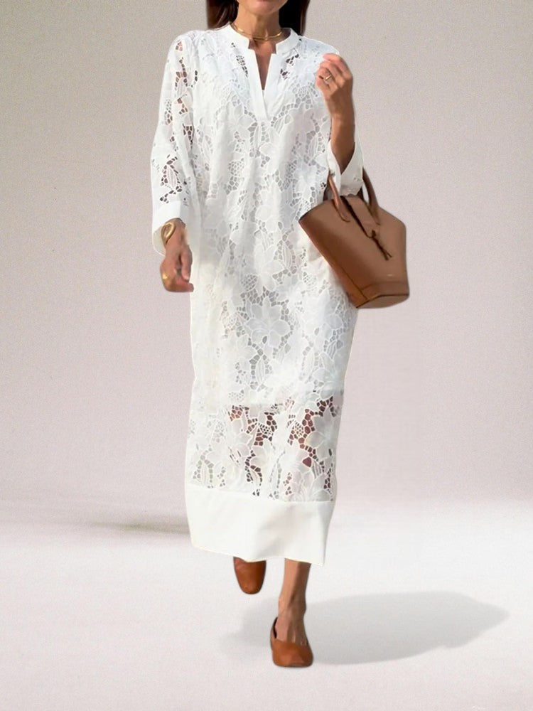 Gia - Robe Longue En Dentelle