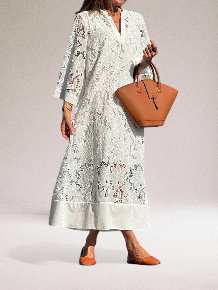 Gia - Robe Longue En Dentelle