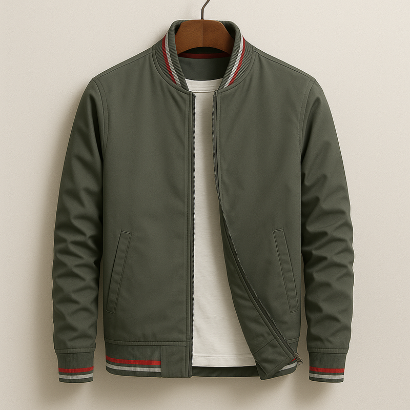 Tomero | Blouson Bomber Élégant À Rayures