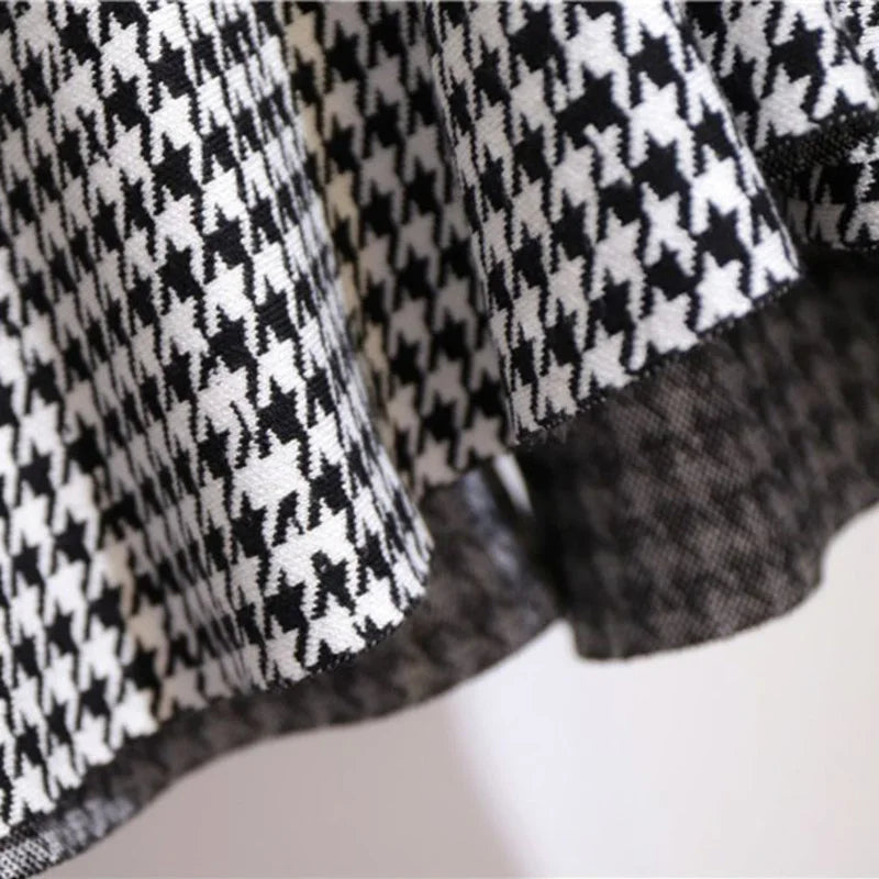Jupe Trompette Houndstooth