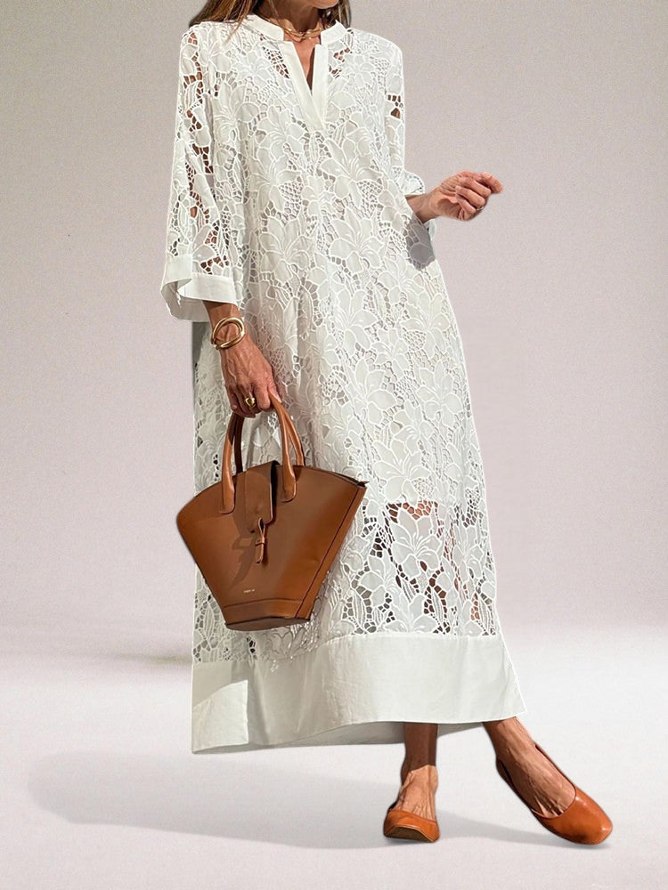 Gia - Robe Longue En Dentelle