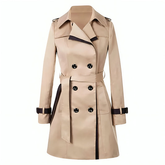 Marielle - Élégant Trench Coat Long Pour Femme