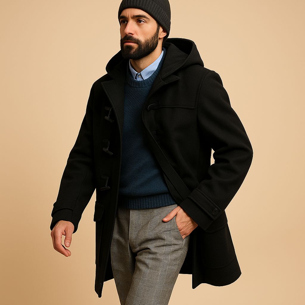 Manteau Long Pour Homme aAvec Coupe Décontractée