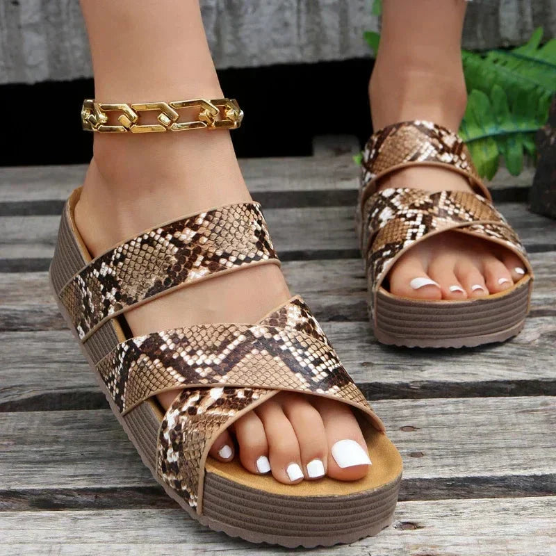 Martine | Sandales Confortables En Cuir De Haute Qualité