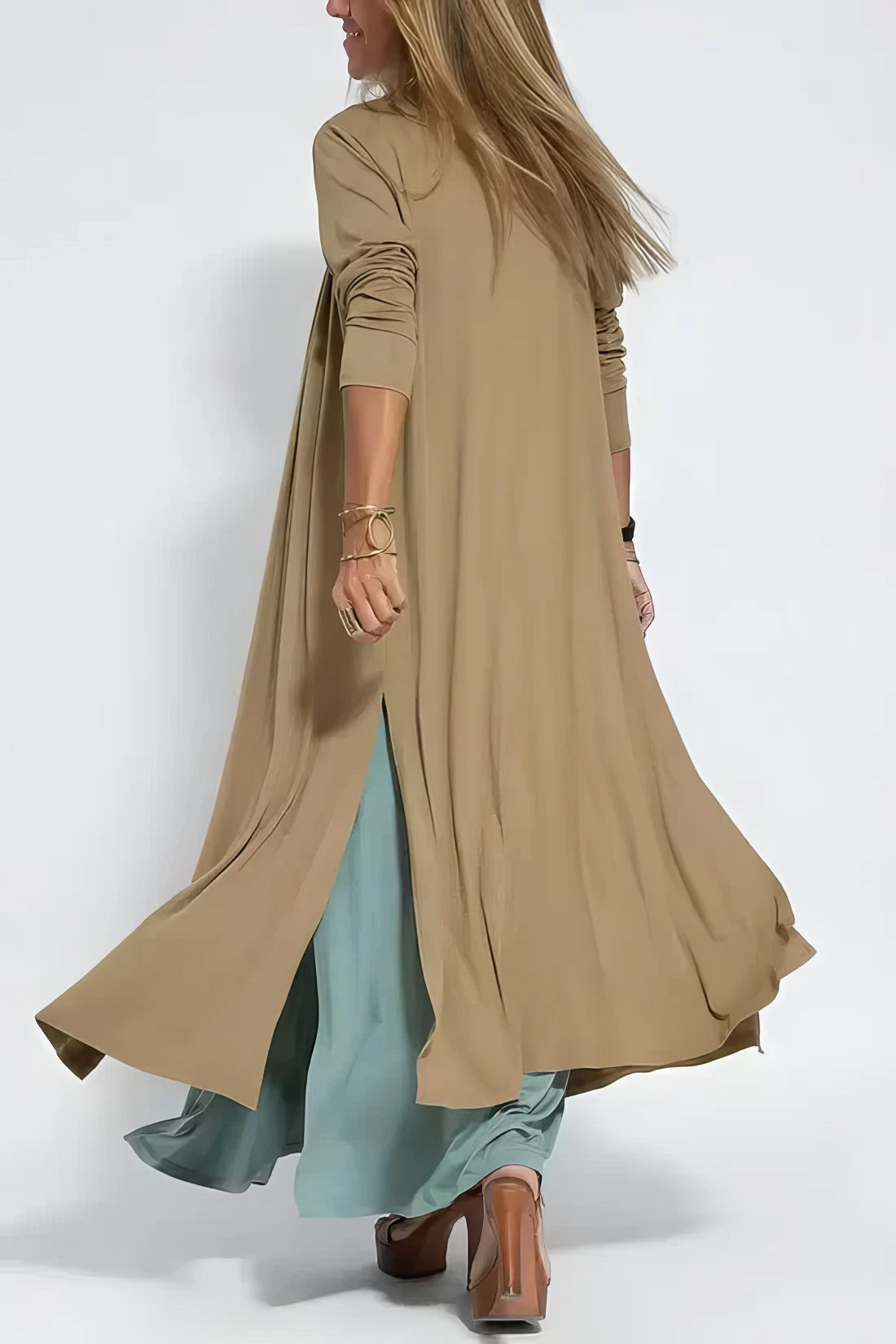 Raquel | Robe longue élégante + Cardigan Assorti